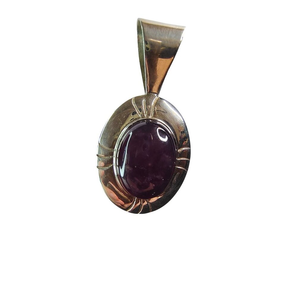 DTR Jay King Sterling Silver Purple Amethyst Pendant, 2" Large Bail Jewelry